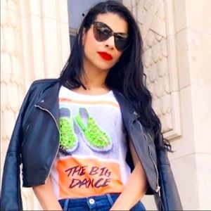 Chic top with silver studs